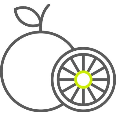 Meyve. Web simgesi vektör illüstrasyonu