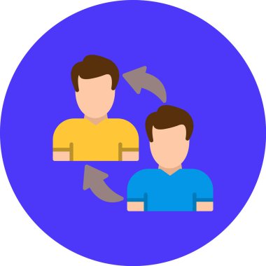 Değiş tokuş Web simgesi basit illüstrasyon