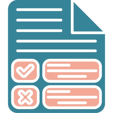 Belge. Web simgesi basit illüstrasyon