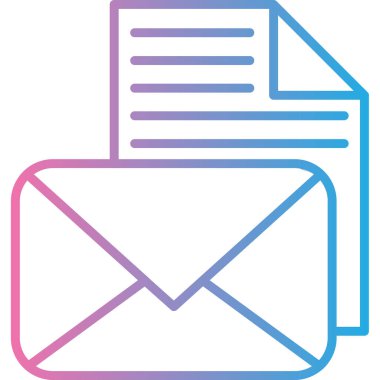 Mektup. Web simgesi basit tasarım