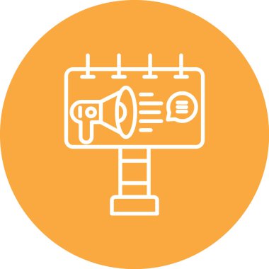 Konuşmacı. Web simgesi basit tasarım