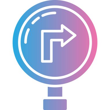 Ok. Web simgesi basit illüstrasyon