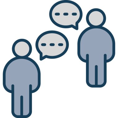 Konuş. Web simgesi basit tasarım