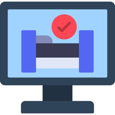 Bilgisayar dizüstü bilgisayarı simgesi, vektör çizimi beyaz arkaplanda izole edildi