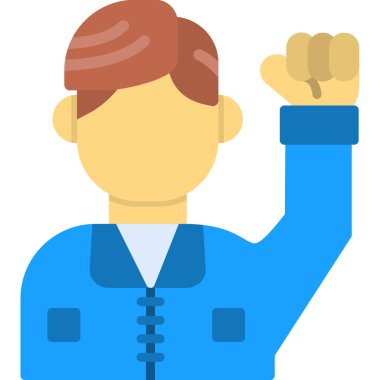 Erkek yumruk ikonu, vektör illüstrasyonu. dövüş konsepti