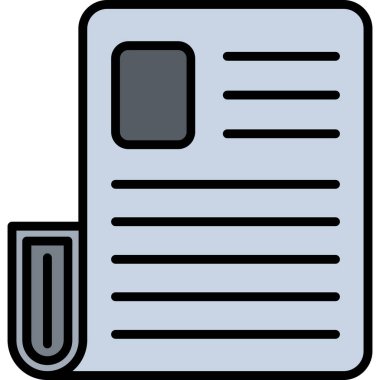 Belge. Web simgesi basit tasarım