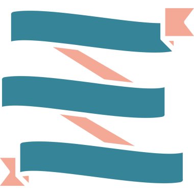 Renkli kurdelelerin vektör çizimi