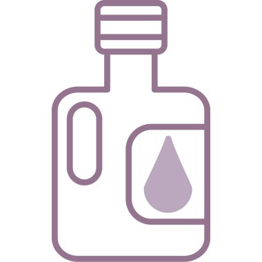 Alkol şişesi. Basit tasarım