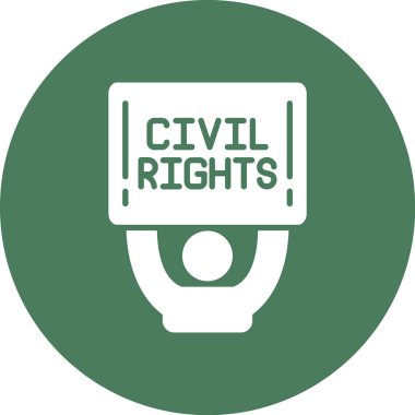 Yuvarlak bir simgenin vektör illüstrasyonu