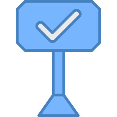 Dolu olarak işaretleme simgesini kontrol et - taslak biçimi