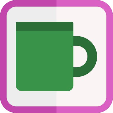 Kahve fincanı. Basit resimleme