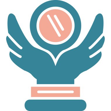 Charity simgesi vektör illüstrasyonu