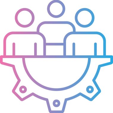 Takım simgesi vektör illüstrasyonu