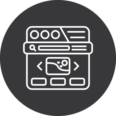 Seo simgesinin vektör illüstrasyonu