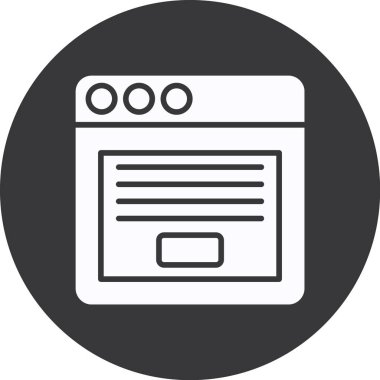 Web simgesi, illüstrasyon, vektör