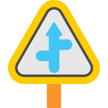 Yol işareti web simgesi basit tasarım