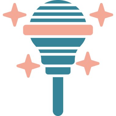 Tek bir simgenin vektör illüstrasyonu