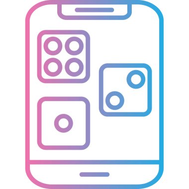 mobil simge vektör illüstrasyonu