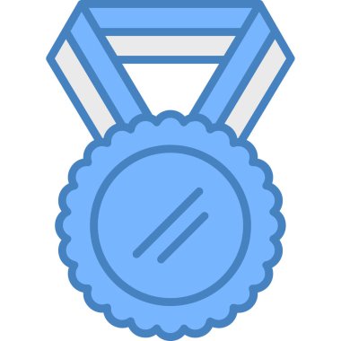 Madalya. Web simgesi basit illüstrasyon