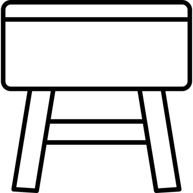 sandalye mobilya ev simgesi taslak biçimi