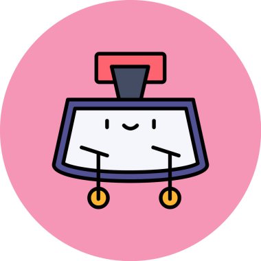 Çizgi film simgesinin vektör çizimi