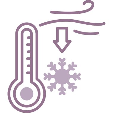 Termometre. Web simgesi basit illüstrasyon