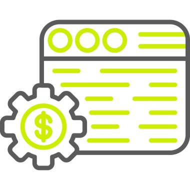 Dolar simgesi tasarım vektörü