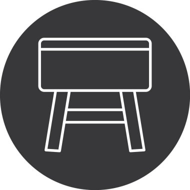 masa simgesi vektör illüstrasyonu