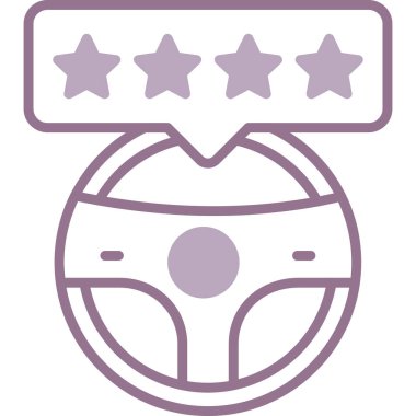 araba derecelendirme renk çizgisi simgesi, araba servisi konsepti