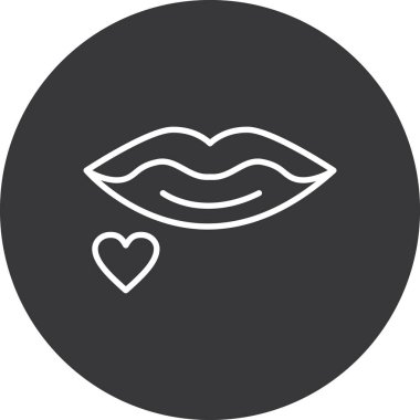 Bir kalp simgesinin vektör illüstrasyonu