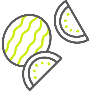 Avokado. Web simgesi basit illüstrasyon