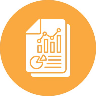 data analizi vektör simgesi modern basit tasarım illüstrasyonu