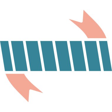 Çubuk grafik düz vektör simgesi
