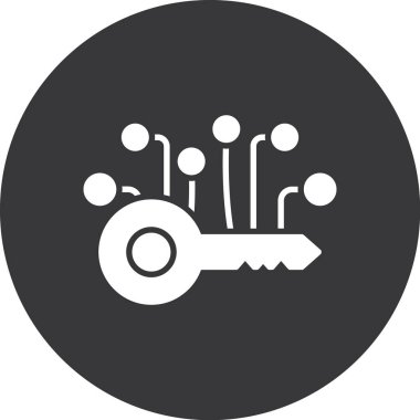 Anahtar simgesi vektör illüstrasyonu