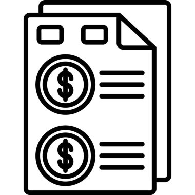 Nakit para simgesi, taslak biçimi