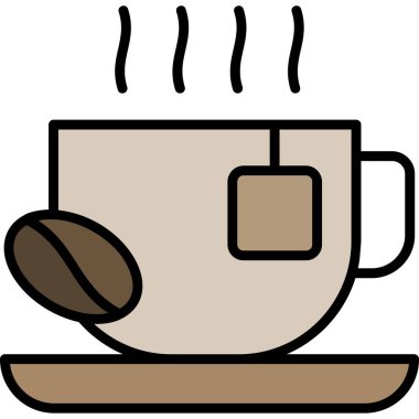 kahve fincanı vektör simgesi
