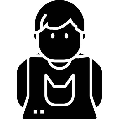 Şef simgesi, vektör illüstrasyonu