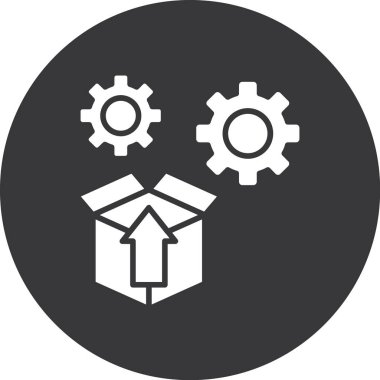 servis vektör simgesi modern basit illüstrasyon