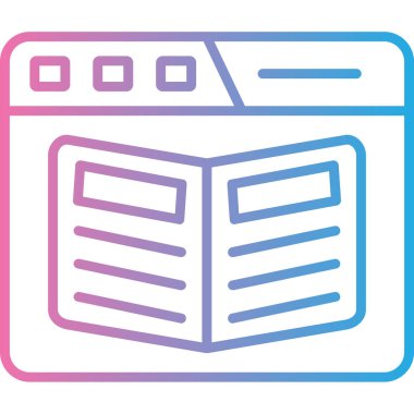 tarayıcı pencere vektör simgesi