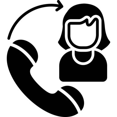 Çağrı merkezi simgesi. vektör illüstrasyonu