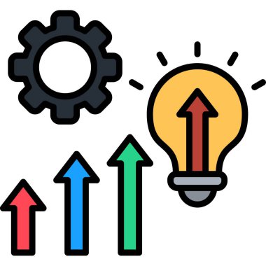 dişli fikir yaratıcı simgesi