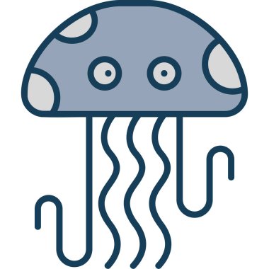 deniz anası ikon vektör çizimi