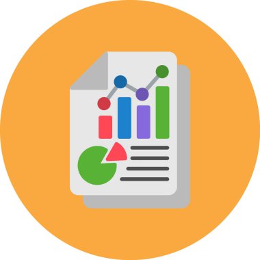 İş düz simgesi, vektör illüstrasyonu