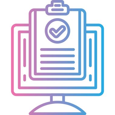 Bir pano simgesinin vektör illüstrasyonu