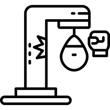 bomba patlama simgesi ana hatları biçiminde