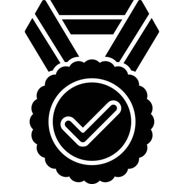 Madalya. Web simgesi basit illüstrasyon