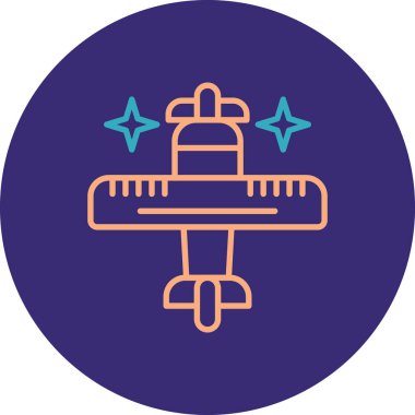 Uçak simgesinin vektör illüstrasyonu