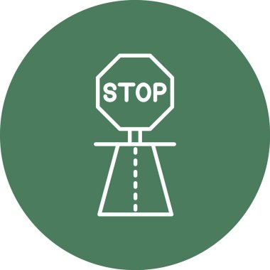 Vektör yol işareti simgesi