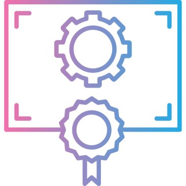 Teçhizat Web simgesi basit illüstrasyon