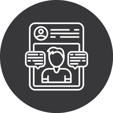 İş adamı vektör simgesi modern illüstrasyon